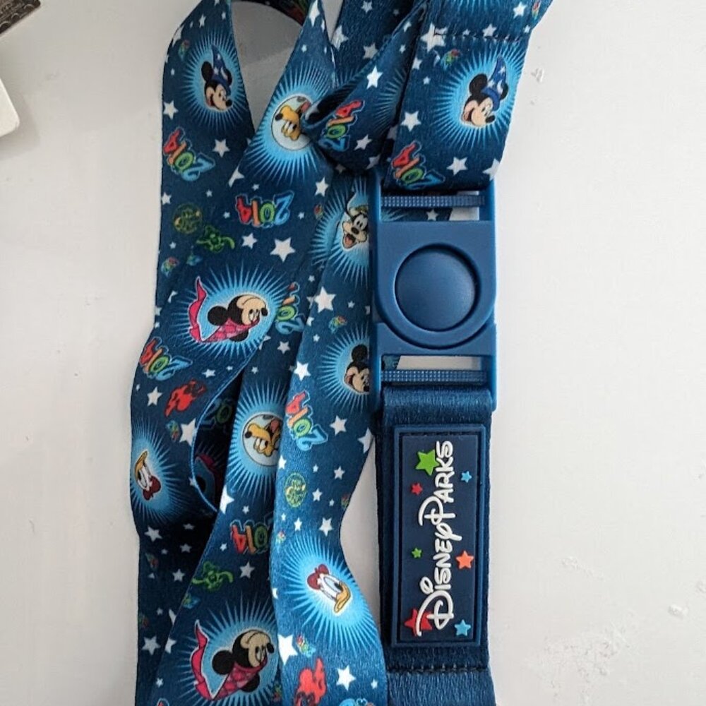 Disney 2014 Character Trading Pin Lanyard